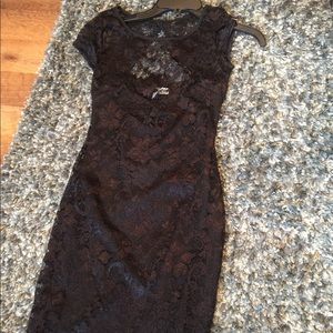 Black lace dress